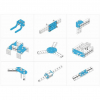 Ресурсный набор Bracket Robot Pack-Blue - «globural.ru» - Тверь