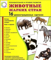 Демонстрационные карточки "Животные жарких стран" - «globural.ru» - Тверь