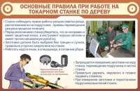 Стенд "Основные правила при работе на токарном станке по дереву" - «globural.ru» - Тверь