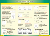 Таблица Векторы на плоскости (Планиметрия) 1000*1400 винил - «globural.ru» - Тверь