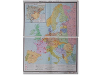 Учебная карта "Европа 1924-1939 гг" 1050*1420 мм (матовое, 2-стороннее лам.) - «globural.ru» - Тверь