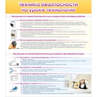 Стенд "Техника безопасности на уроке технологии" - «globural.ru» - Тверь