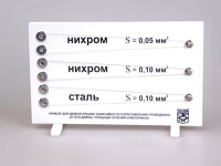Прибор для демонстрации зависимости сопротивления проводника от его длины, сечения и материала - «globural.ru» - Тверь