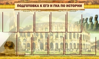 Стенд "Подготовка к ЕГЭ и ОГЭ по истории вариант 2 ( 9 кармашков)" - «globural.ru» - Тверь