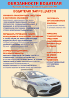 Плакат "Водителю запрещается " 1000*1400 винил - «globural.ru» - Тверь