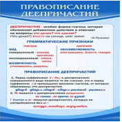 Стенд "Правописание деепричастий" - «globural.ru» - Тверь