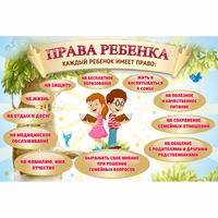 Стенд "Права ребенка" 1,5х1,0 - «globural.ru» - Тверь