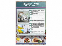 Стенд "Правила ухода за посудой" - «globural.ru» - Тверь