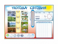 Стенд-уголок маркерный "Погода сегодня" - «globural.ru» - Тверь