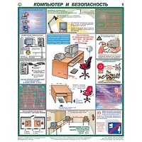 Плакаты "Компьютер и безопасность" (2 листа, размер 450х600) - «globural.ru» - Тверь