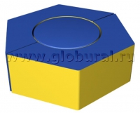 Шестигранное кресло - пуф 80*60*15см (ВИК) - «globural.ru» - Тверь