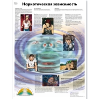 Плакат "Наркотическая зависимость", ламинированный, 50*67 см - «globural.ru» - Тверь