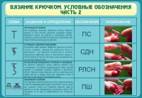 Стенд "Вязание крючком. Условные обозначения. Часть 2" - «globural.ru» - Тверь