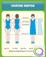 Стенд "Снятие мерок" (вариант 1) - «globural.ru» - Тверь