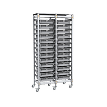 Стеллаж мобильный 2-х секционный для учебных наборов и цифровых лабораторных комплексов SenseDisc - «globural.ru» - Тверь