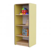 Открытый шкаф с полками из коллекции мебели «НЕГА» (цвет желтый) - «globural.ru» - Тверь