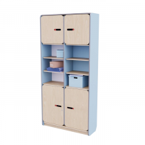 Рабочий стеллаж для воспитателя из коллекции «НЕГА» (цвет голубой) - «globural.ru» - Тверь