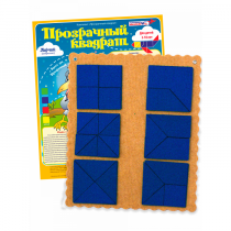 Прозрачный квадрат Ларчик (ковролин, синий)   - «globural.ru» - Тверь