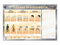 Электрифицированный стенд "Техника безопасности" с маркерными полями - «globural.ru» - Тверь