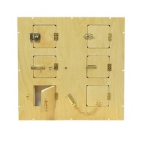 Настенный модyль с 6-ю замочками и задвижками 70 *10 *70 см - «globural.ru» - Тверь