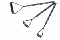 Комплект массажных логопедических зондов "Ежиная семья" на толстых ручках с накаткой - «globural.ru» - Тверь