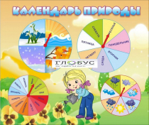 Стенд "Календарь природы" (вариант 1) - «globural.ru» - Тверь