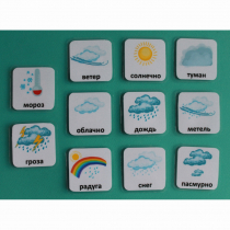 Набор карточек "Погода" (с рисунками) - «globural.ru» - Тверь