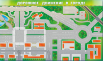Доска магнитно-маркерная панорамная "Дорожное движение в городе" - «globural.ru» - Тверь