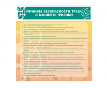 Стенд "Правила безопасности труда в кабинете физики" - «globural.ru» - Тверь